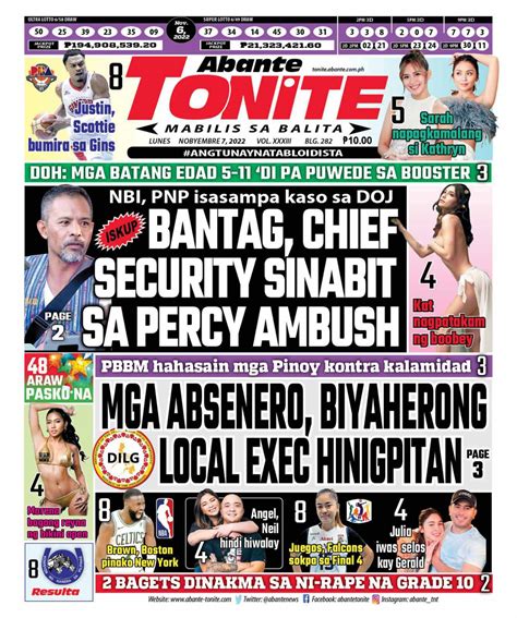 abante tonite front page|abante tonite latest news.